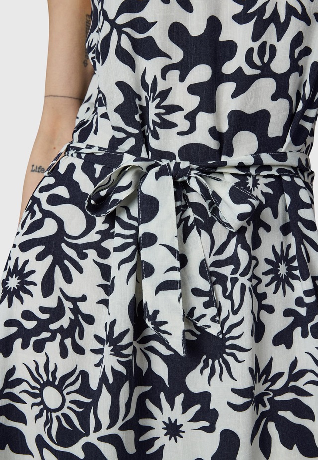 Ragwear A-Linien-Kleid »Angylee Print YOUMODO« Eingrifftaschen Leichtes Sommerkleid mit Bindegürtel