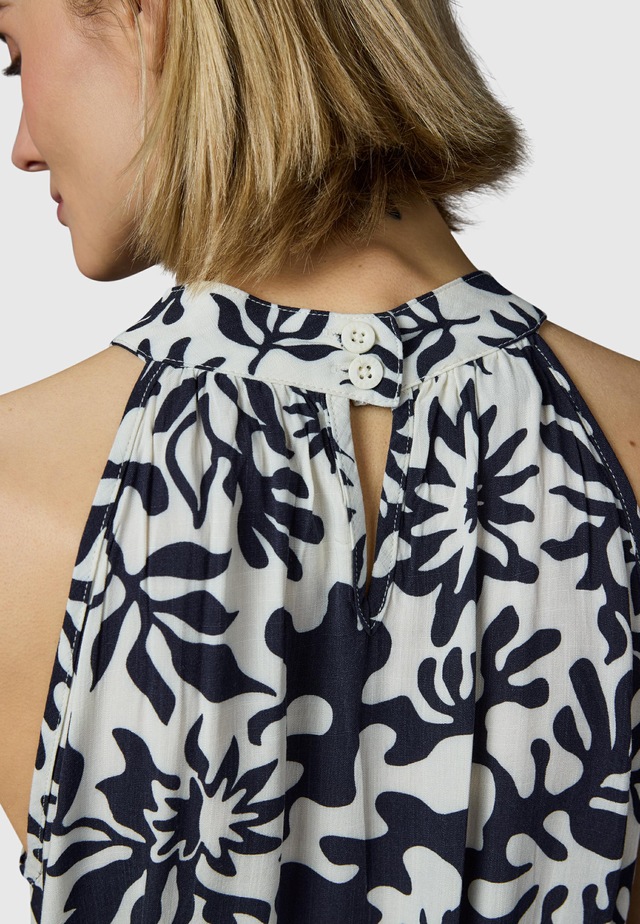 Ragwear A-Linien-Kleid »Angylee Print YOUMODO« Eingrifftaschen Leichtes Sommerkleid mit Bindegürtel