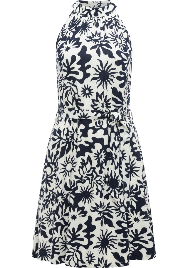 Ragwear A-Linien-Kleid »Angylee Print YOUMODO« Eingrifftaschen Leichtes Sommerkleid mit Bindegürtel