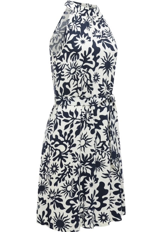 Ragwear A-Linien-Kleid »Angylee Print YOUMODO« Eingrifftaschen Leichtes Sommerkleid mit Bindegürtel