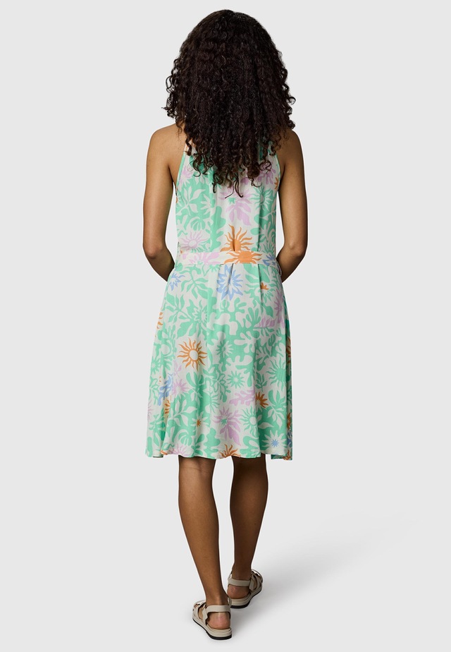 Ragwear A-Linien-Kleid »Angylee Print YOUMODO« Eingrifftaschen Leichtes Sommerkleid mit Bindegürtel