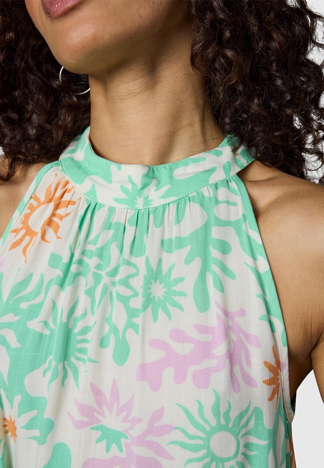 Ragwear A-Linien-Kleid »Angylee Print YOUMODO« Eingrifftaschen Leichtes Sommerkleid mit Bindegürtel