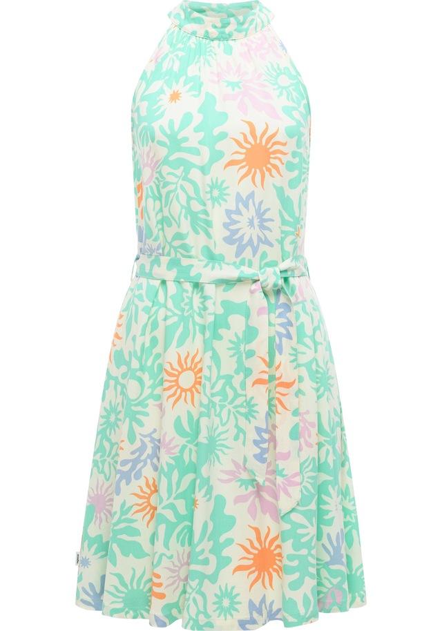 Ragwear A-Linien-Kleid »Angylee Print YOUMODO« Eingrifftaschen Leichtes Sommerkleid mit Bindegürtel