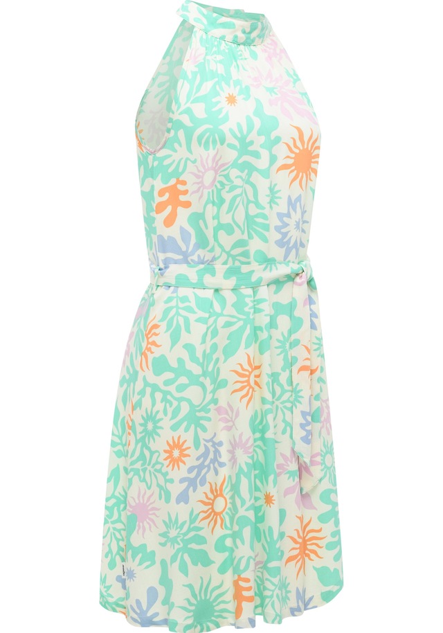 Ragwear A-Linien-Kleid »Angylee Print YOUMODO« Eingrifftaschen Leichtes Sommerkleid mit Bindegürtel