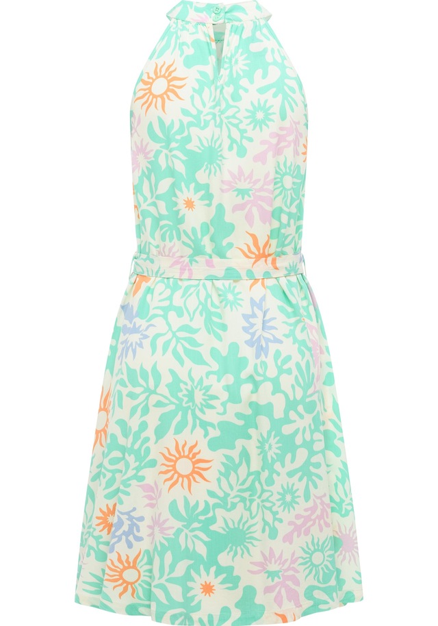 Ragwear A-Linien-Kleid »Angylee Print YOUMODO« Eingrifftaschen Leichtes Sommerkleid mit Bindegürtel