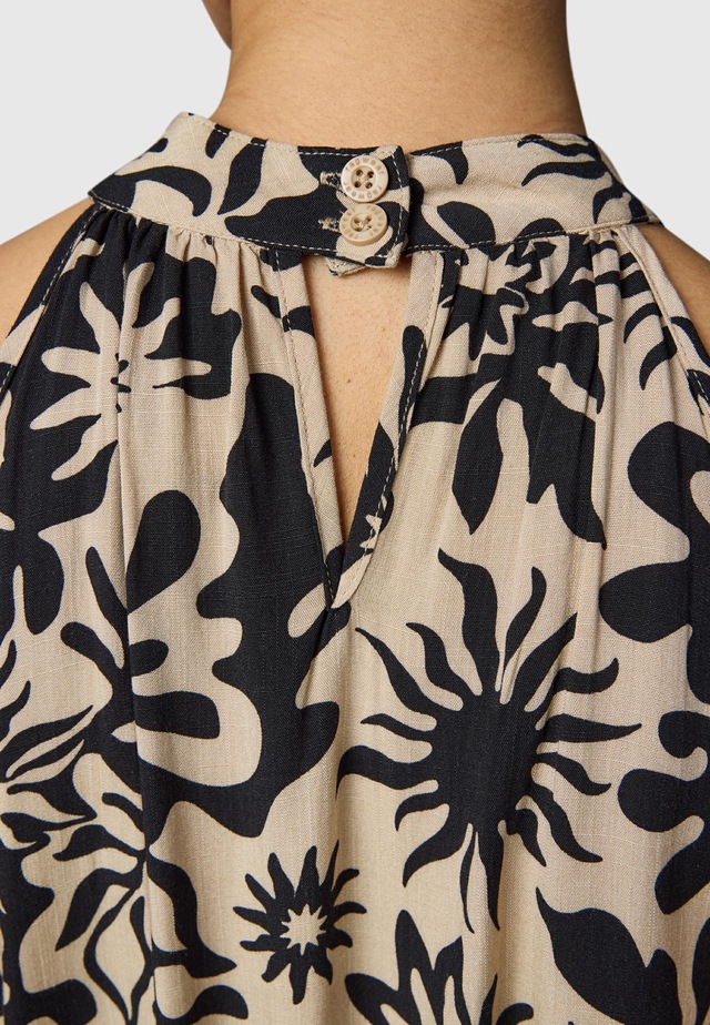 Ragwear A-Linien-Kleid »Angylee Print YOUMODO« Eingrifftaschen Leichtes Sommerkleid mit Bindegürtel