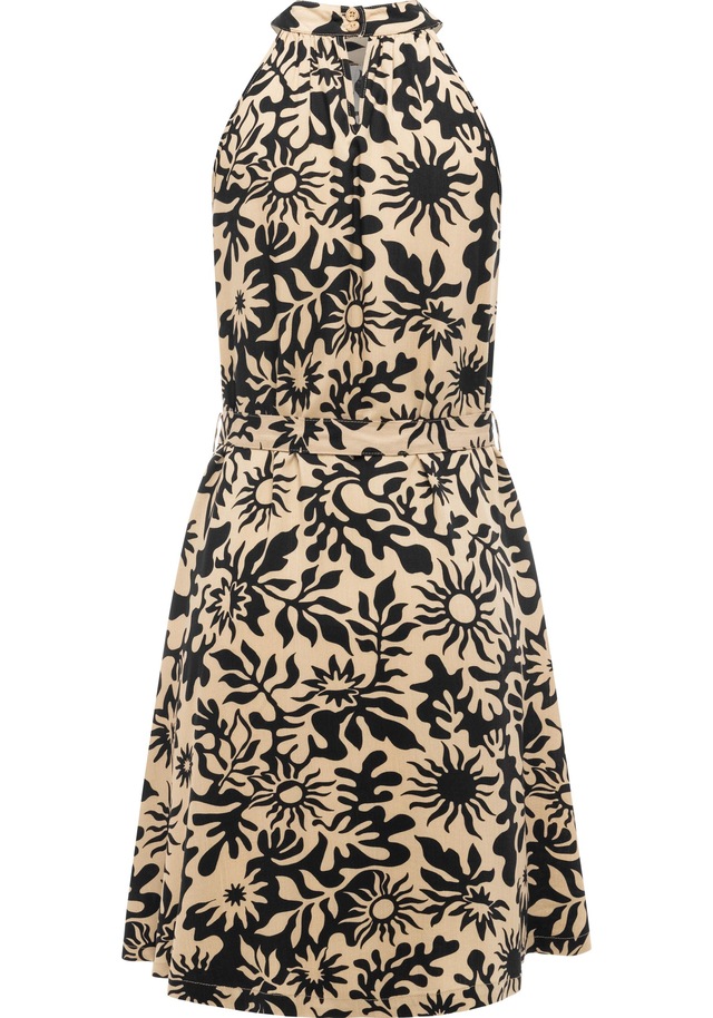 Ragwear A-Linien-Kleid »Angylee Print YOUMODO« Eingrifftaschen Leichtes Sommerkleid mit Bindegürtel