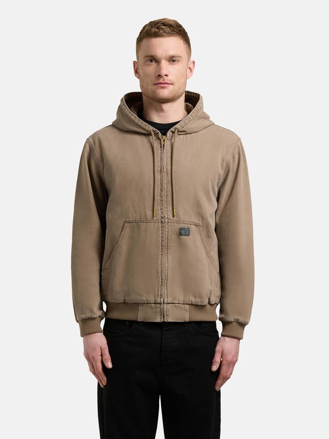 khujo Outdoorjacke »Rhiis« mit Kapuze Herren Übergangsjacke im Denim-Look