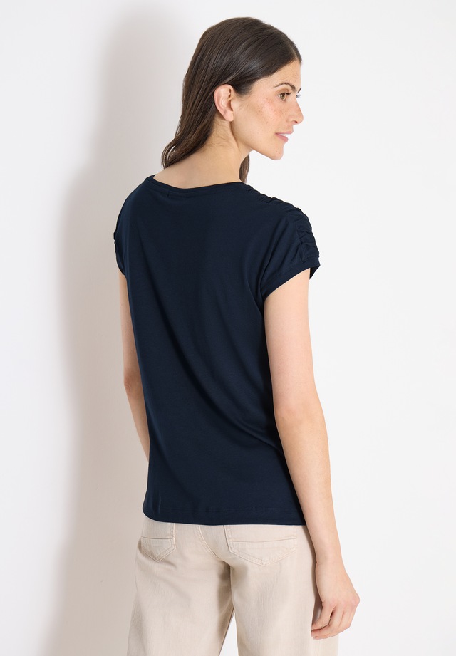 Cecil Rundhalsshirt mit Raffung