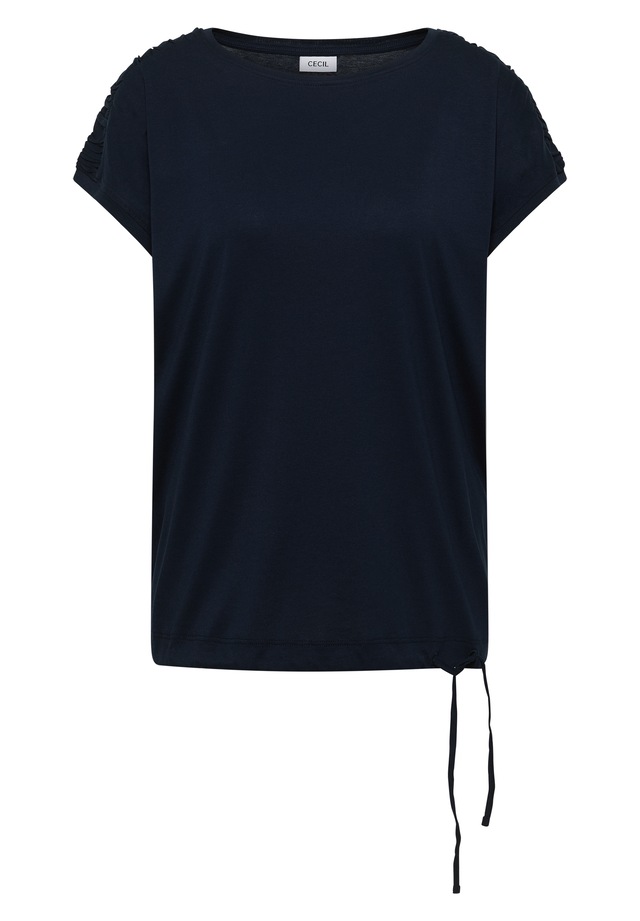 Cecil Rundhalsshirt mit Raffung