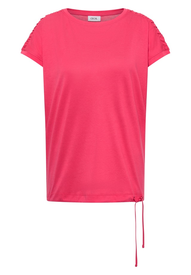 Cecil Rundhalsshirt mit Raffung