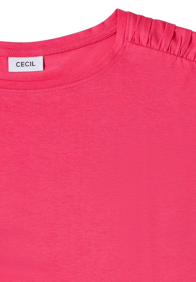 Cecil Rundhalsshirt mit Raffung
