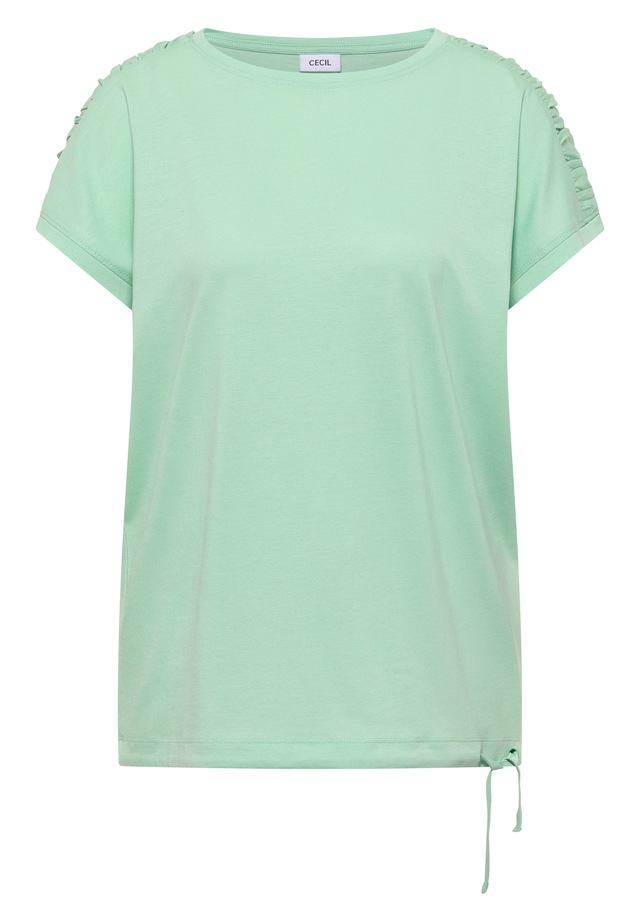 Cecil Rundhalsshirt mit Raffung