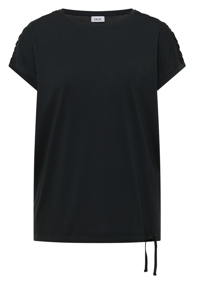 Cecil Rundhalsshirt mit Raffung