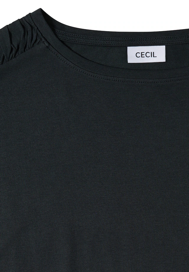 Cecil Rundhalsshirt mit Raffung