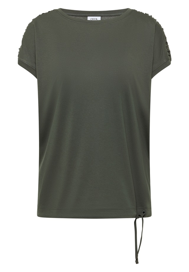 Cecil Rundhalsshirt mit Raffung