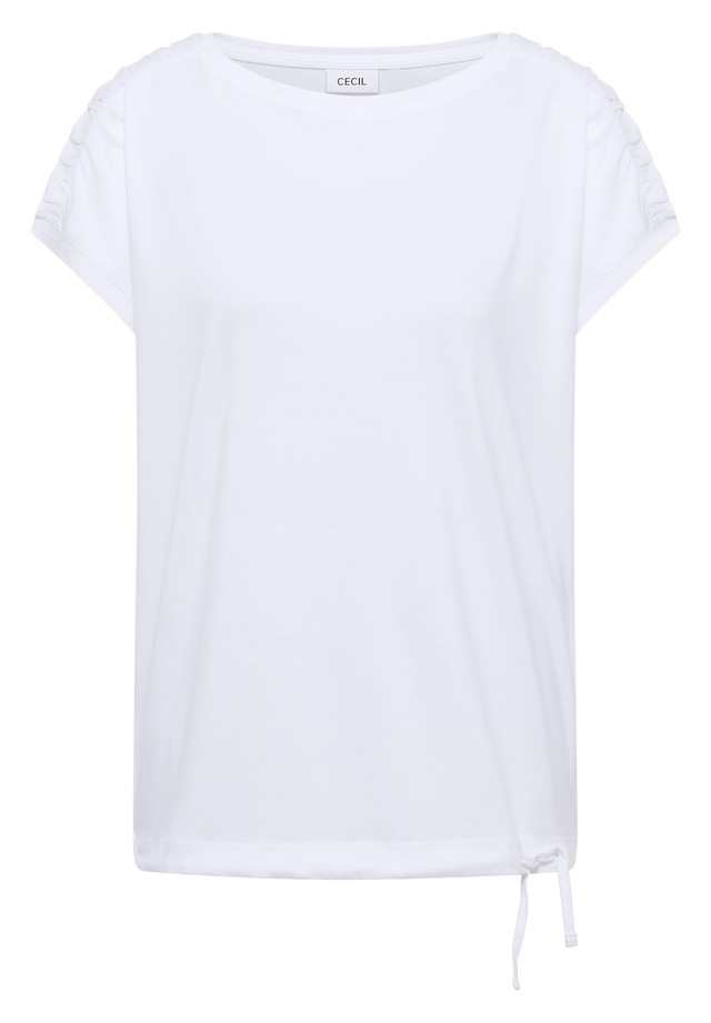 Cecil Rundhalsshirt mit Raffung