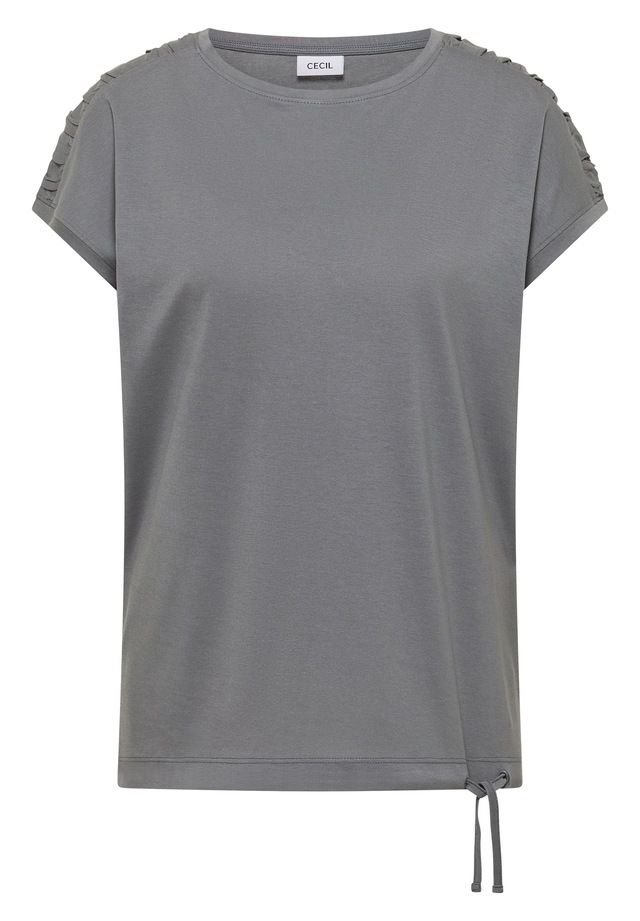 Cecil Rundhalsshirt mit Raffung