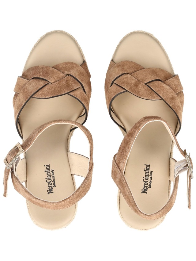 Nero Giardini Keilsandalette »Nero Giardini Sandalen Veloursleder«