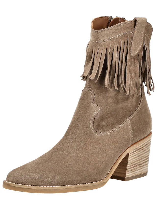 Paul Green Bikerboots »Paul Green Stiefelette Veloursleder«