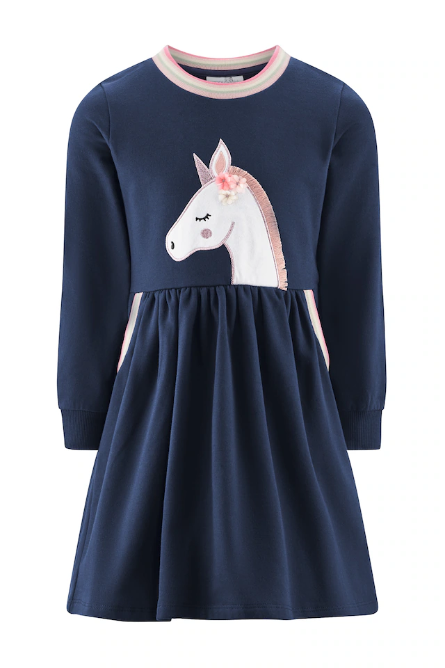 happy girls Sweatkleid Eingrifftaschen