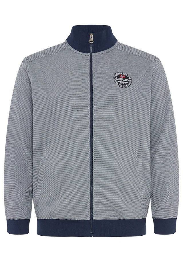 Man's World Plus Sweatjacke Regular Fit, mit normaler Länge, Langarm, aus Baumwolle und Polyester