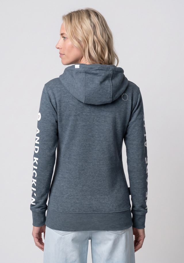 Alife & Kickin Sweatjacke »JessyAK A« leichte Kapuzensweatjackemit Logo-Schriftzug auf den Ärmeln