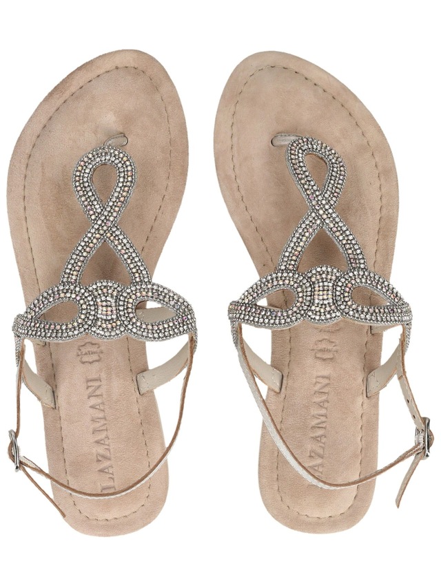 Lazamani Zehentrenner »Lazamani Sandalen Leder/Textil«