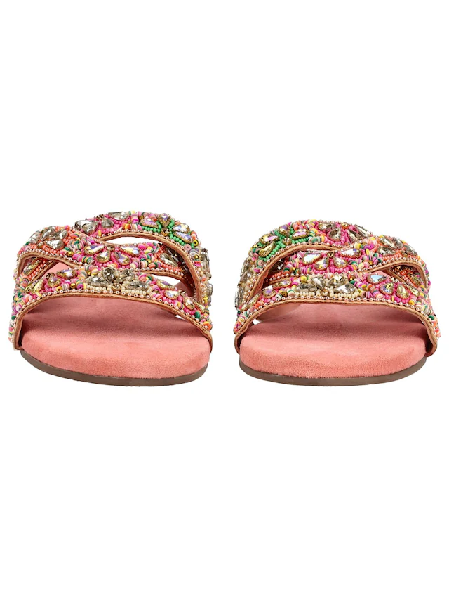 Lazamani Pantolette »Lazamani Pantoletten Leder/Textil«