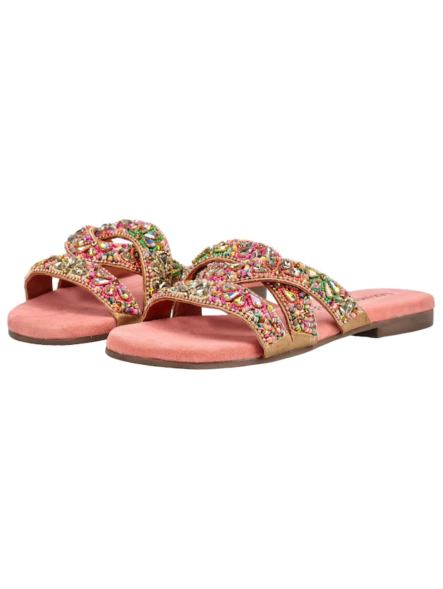 Lazamani Pantolette »Lazamani Pantoletten Leder/Textil«