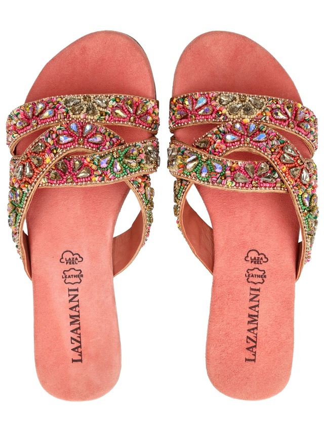 Lazamani Pantolette »Lazamani Pantoletten Leder/Textil«