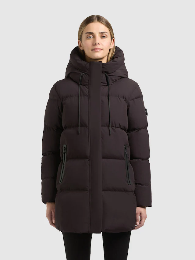khujo Steppjacke »DROWN2 MATT« mit Kapuze Taschenbeutel mit Fleece