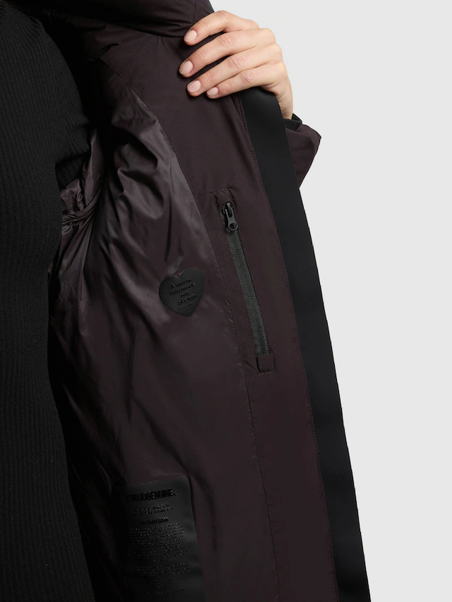 khujo Steppjacke »DROWN2 MATT« mit Kapuze Taschenbeutel mit Fleece
