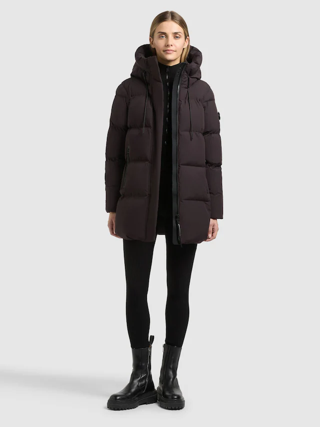 khujo Steppjacke »DROWN2 MATT« mit Kapuze Taschenbeutel mit Fleece