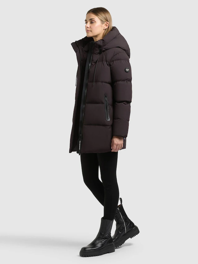 khujo Steppjacke »DROWN2 MATT« mit Kapuze Taschenbeutel mit Fleece