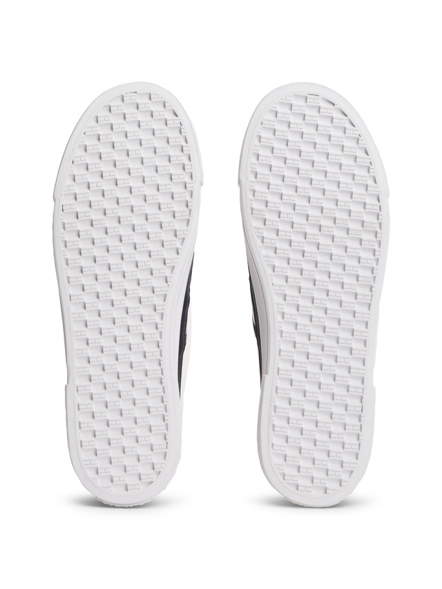Tommy Hilfiger Plateausneaker »PLATFORM VULC SNEAKER PIPING« Freizeitschuh, Halbschuh, Schnürschuh mit Kontrast-Paspellierung