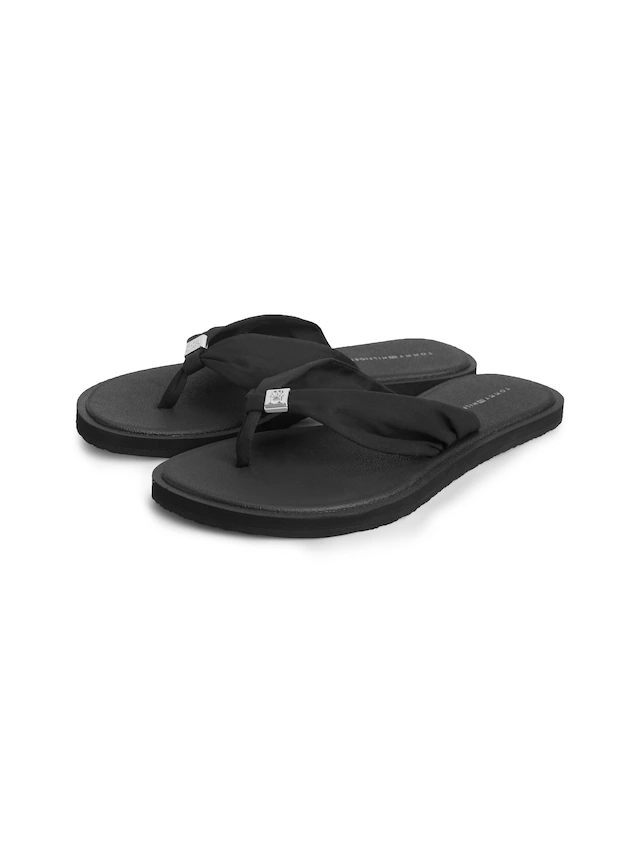 Tommy Hilfiger Zehentrenner »TH SCANDI SOFT SUMMER SANDAL« Sommerschuh, Strandschuh mit Schmuckelement