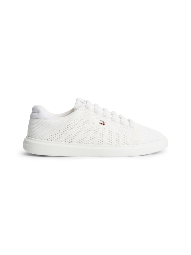 Tommy Hilfiger Sneaker »TH ICON LIGHT KNIT SNEAKER« Freizeitschuh, Halbschuh, Schnürschuh in sommerlicher Strick-Optik