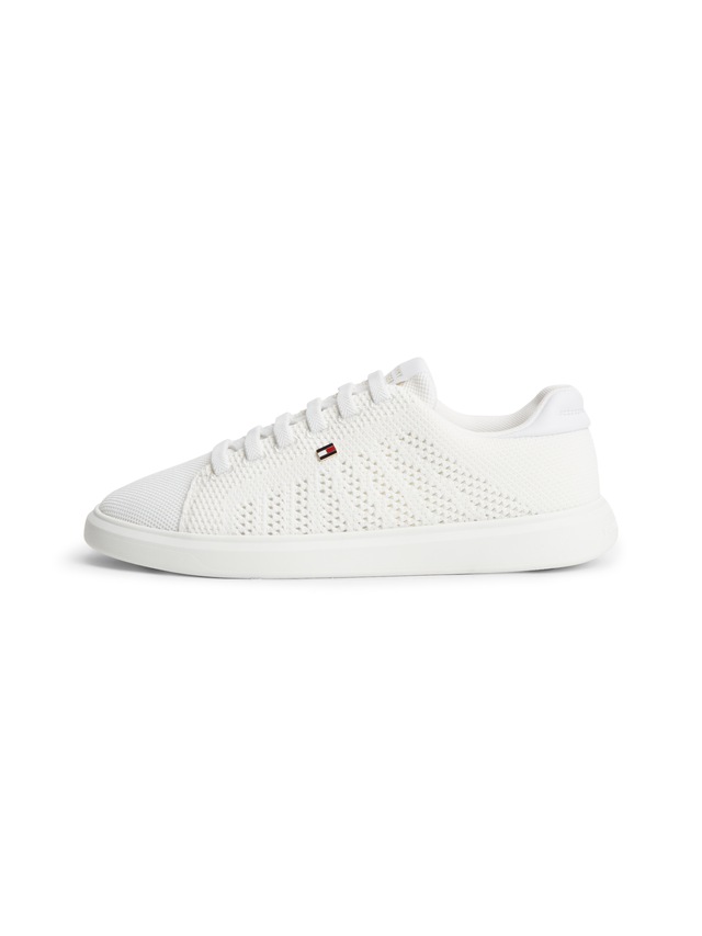 Tommy Hilfiger Sneaker »TH ICON LIGHT KNIT SNEAKER« Freizeitschuh, Halbschuh, Schnürschuh in sommerlicher Strick-Optik