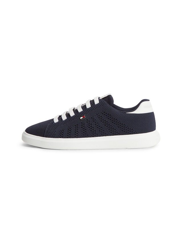 Tommy Hilfiger Sneaker »TH ICON LIGHT KNIT SNEAKER« Freizeitschuh, Halbschuh, Schnürschuh in sommerlicher Strick-Optik