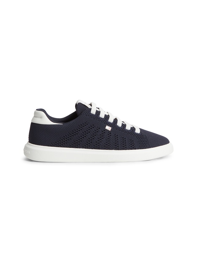 Tommy Hilfiger Sneaker »TH ICON LIGHT KNIT SNEAKER« Freizeitschuh, Halbschuh, Schnürschuh in sommerlicher Strick-Optik