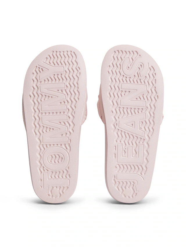 Tommy Jeans Pantolette »TJW BRAIDED SLIDES« Sommerschuh, Schlupfschuh, Strandschuh mit geflochtener Bandage