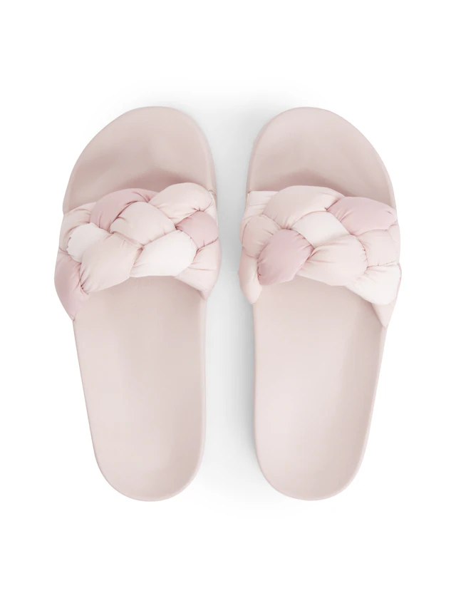 Tommy Jeans Pantolette »TJW BRAIDED SLIDES« Sommerschuh, Schlupfschuh, Strandschuh mit geflochtener Bandage