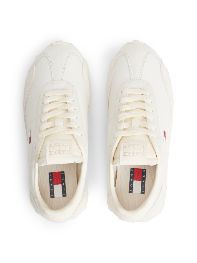 Tommy Jeans Sneaker »RETRO RUNNER ARCHIVE LTR« Freizeitschuh, Halbschuh, Schnürschuh im Retro-Look