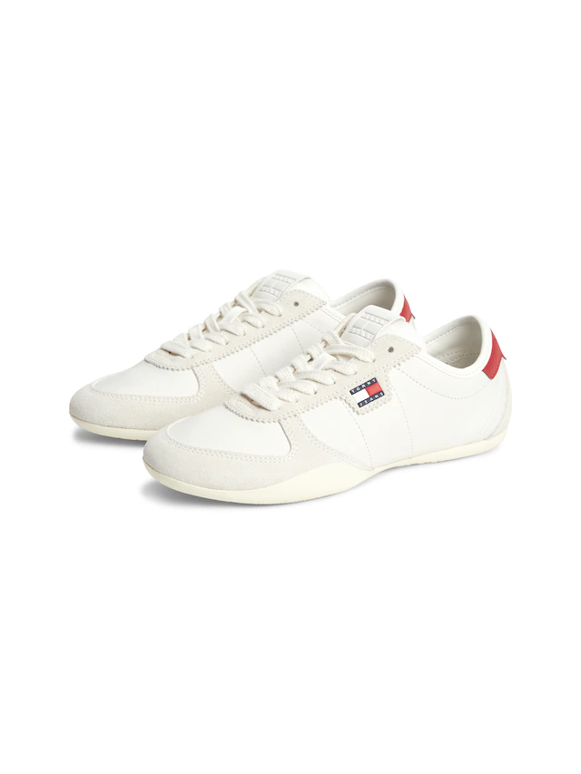 Tommy Jeans Sneaker »TJ BALLET SNEAKER« Freizeitschuh, Halbschuh, Schnürschuh im Retro-Look