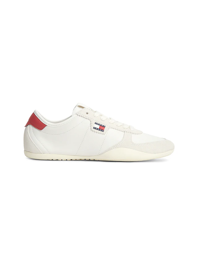 Tommy Jeans Sneaker »TJ BALLET SNEAKER« Freizeitschuh, Halbschuh, Schnürschuh im Retro-Look