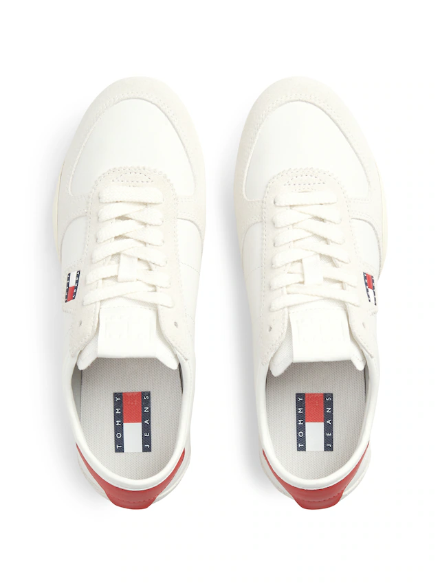 Tommy Jeans Sneaker »TJ BALLET SNEAKER« Freizeitschuh, Halbschuh, Schnürschuh im Retro-Look