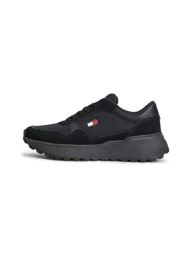 Tommy Jeans Keilsneaker »MODERN RUNNER MIX« Freizeitschuh, Halbschuh, Schnürschuh mit seitlichem Logo