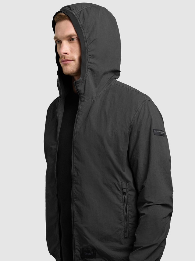 khujo Funktionsjacke »Derf« mit Kapuze leichte Übergangsjacke mit Kapuze