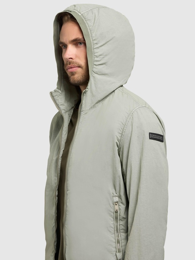 khujo Funktionsjacke »Derf« mit Kapuze leichte Übergangsjacke mit Kapuze